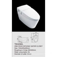 one-piece siphonic water closet TB340M/L single flush